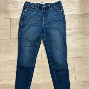 Madewell Dark Blue curvy high rise Skinny Jeans